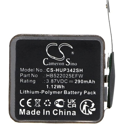 Cameron Sino Huawei Watch GT 3 42mm CAMERON SINO Li-Polymer Battery 3, съвместима с Huawei HB522025EFW, BLACK CS-HUP342SH (CS-HUP342SH)