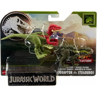 Mattel Jurský svět Eoraptor Vs. Stegouros