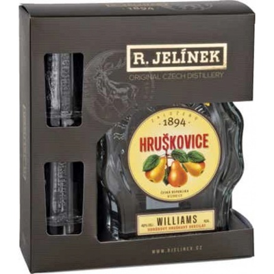 R. Jelínek Hruškovice Williams 42% 0,5 l (dárkové balení 2 sklenice)