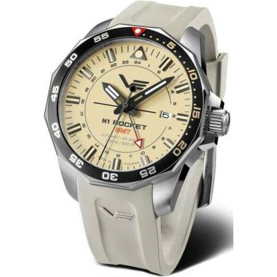 Vostok Europe NH34/225A713S Pískový-khaki silikonový řemínek