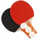 Ostatné spoločenské hry stolný tenis 2 rakety + 3 loptičky v taške 26x17cm