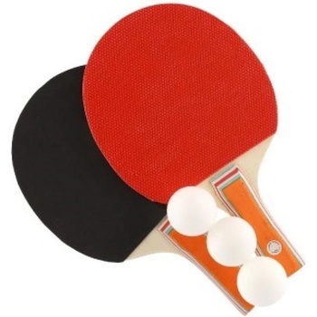 stolný tenis 2 rakety + 3 loptičky v taške 26x17cm