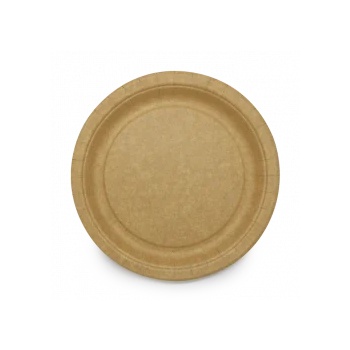 Image 1 of Еко чинии картонени Ф220 мм. КРАФТ 10 бр (p-401121)