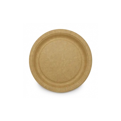 Еко чинии картонени Ф220 мм. КРАФТ 10 бр (p-401121)