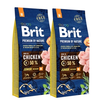 Brit Premium By Nature Junior M 2x15кг