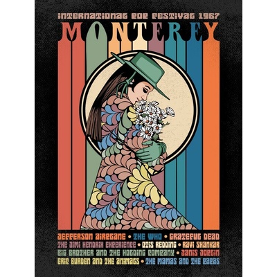 Plagát, Obraz - Monterey Pop Festival, Retrodrome, 30 × 40 cm