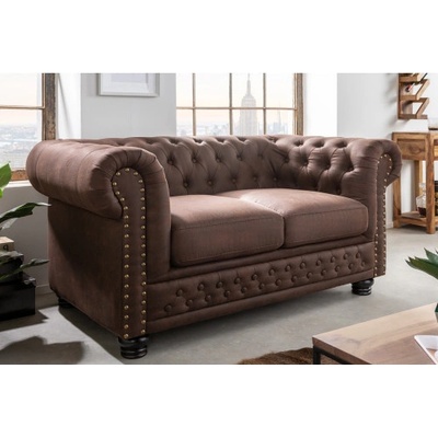 Komfort-nábytok 40653 Chesterfield 2 sedenie Vintage Hnedá