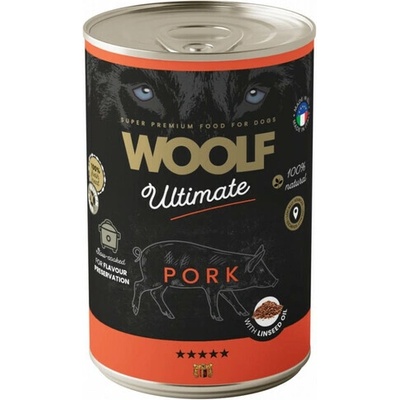 Woolf Ultimate Adult Dog Pork and Linseed Oil 400 g