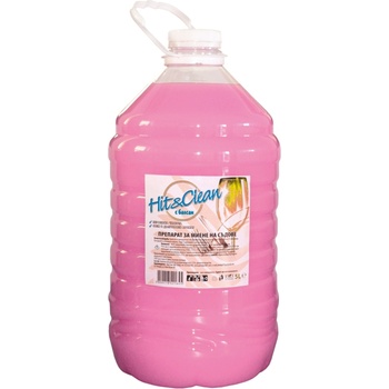 Hit&Clean Hit& Clean Препарат за миене на съдове, 5 l, с балсам и аромат на горски плодове