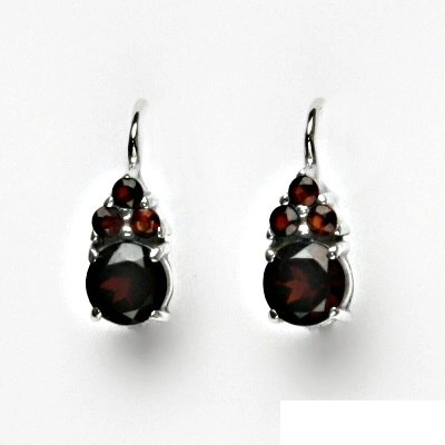 Čištín zlaté bílé i žluté zlato přírodní granát VE 168