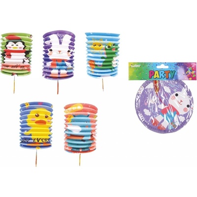 Lampion válec 16 cm Zvířátka