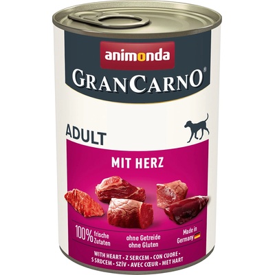 Animonda 24х400г GranCarno Original Adult Animonda, консервирана храна за кучета - сърца