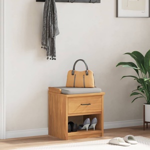 vidaXL Пейка за коридор SANDNES 45x40x50 см, масивна дървесина, бор (4010445)