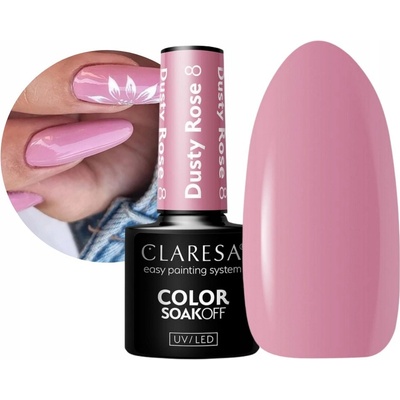 Claresa Hybridní gel na nehty Dusty Rose 8 5 g – Zboží Mobilmania