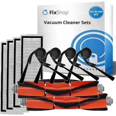 Xiaomi Robot Vacuum 5, 5 Pro sada náhradných dielov (2x Hlavná kefa, 4x Filter, 4x Bočná kefa)