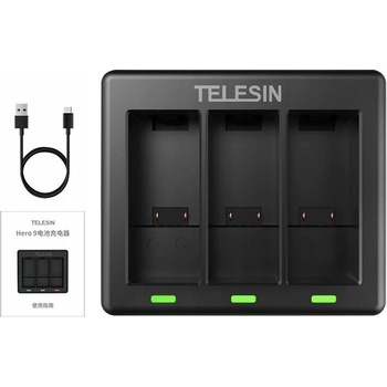 Telesin 3-slot charger for GoPro Hero 9 / Hero 10 GP-BCG-902