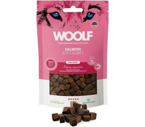 Woolf Soft Cubes Salmon 100 g