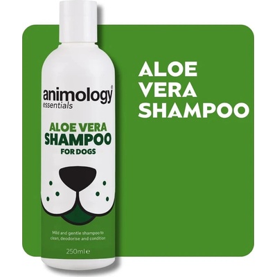 Animology Essentials Aloe Vera Upokojujúci šampón s extraktom z Aloe Vera pre psy 250 ml