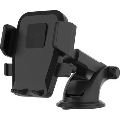 FIXED Универсален държач за кола FIXED Iconiq XXL с дълга вендуза върху стъклото или върху таблото, черен (FIXICQ-XXL-BK)