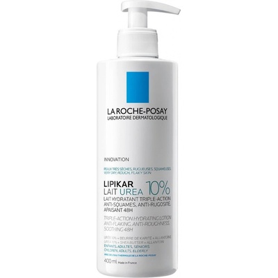 La Roche-Posay Lipikar Lait Urea 5+ upokojujúce telové mlieko pre suchú a podráždenú pokožku 400 ml