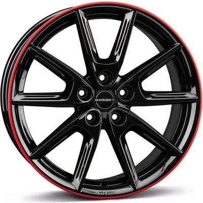 Borbet LX 8x19 5x112 ET40 black rim red