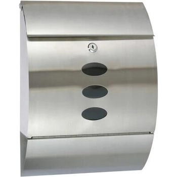 Пощенска кутия, неръждаема стомана, 30x12x40 см