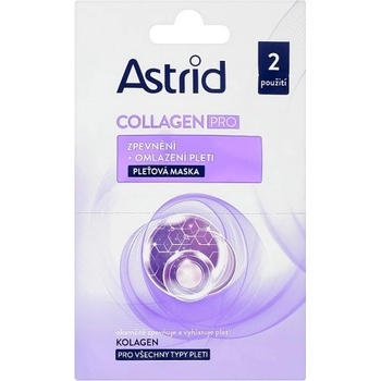 Astrid Collagen Pro Zpevňující pleťová maska 2 x 8 ml