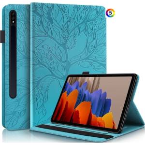 Samsung Galaxy Tab S9+Life Tree Series Кожен Калъф и Протектор