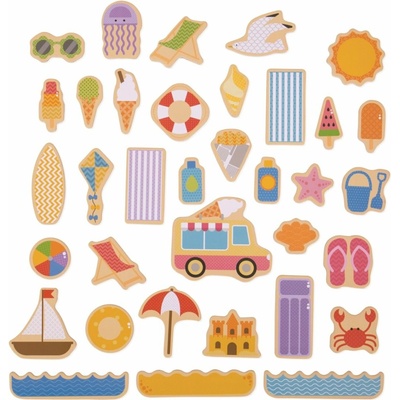 Bigjigs Toys magnetky prázdniny pri mori