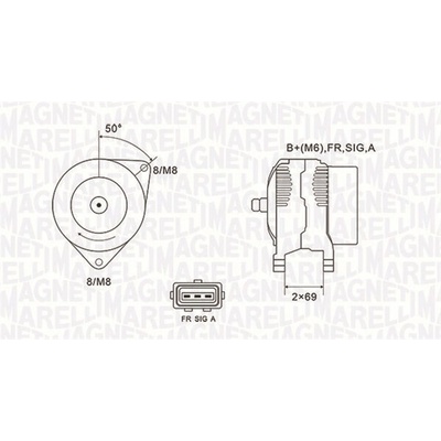 Alternátor MAGNETI MARELLI 063731857010