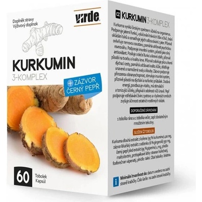 VIRDE Куркумин комплекс (с джинджифил и черен пипер) 60 капсули | Virde (RE_353317 (DSN281) VIRDE)