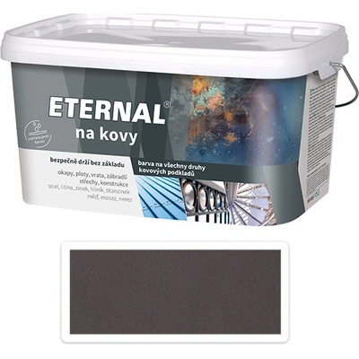 ETERNAL Na kovy antikorózna farba na kov 5L Palisander 410