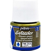 Barva na textil Pébéo Setacolor Opaque 45 ml Bronzová metalická 72