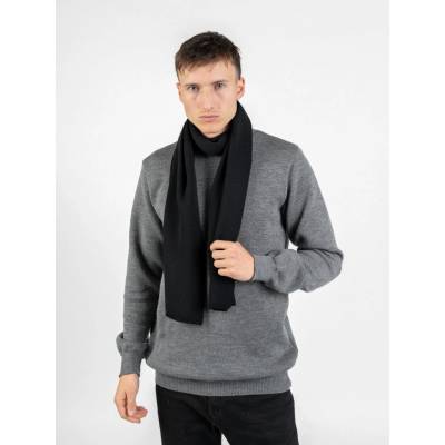 Merino šála TallGuys | Deep black One Size