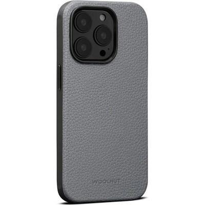 Púzdro Woolnut kožené iPhone 14 Pro Max šedé