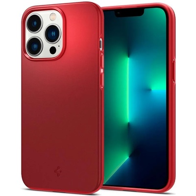 Spigen Противоударен Калъф за iPhone 13 Pro, Spigen Thin Fit Case, Червен (ACS03249)