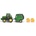 SIKU - Играчка трактор с ремарке и бали John Deere (1665)