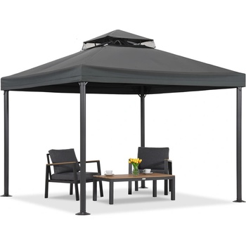 Garden Point Антрацитен градински павилион Валенсия 3х3 м Garden Point (GAP954)