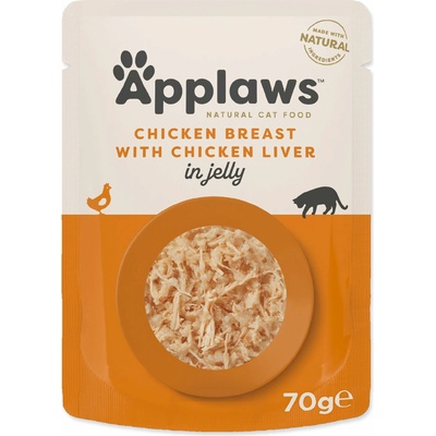 Applaws Cat kuře a játra jelly 12 x 70 g