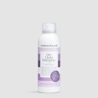 Waterclouds Violet Silver Dry Clean Hairspray suchý šampon pro blond a šedivé vlasy 200 ml