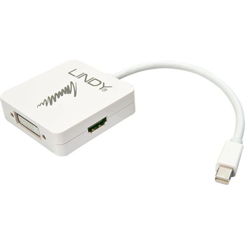 Lindy LINDY адаптер Mini DisplayPort към HDMI 4K30/DVI/VGA (41035)