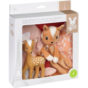 Sophie la Girafe Подаръчен сет Sophie La Girafe - Сърничката Фанфан и играчка за гушкане (S850808)
