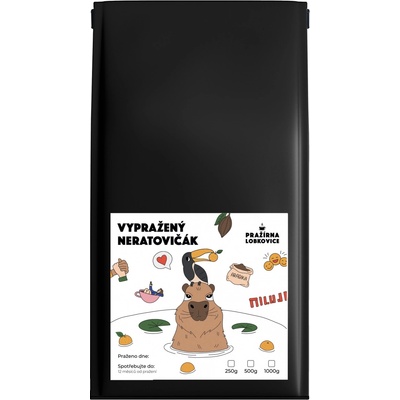 Pražírna Lobkovice VYPRAŽENÝ NERATOVIČÁK káva zrnková 0,5 kg
