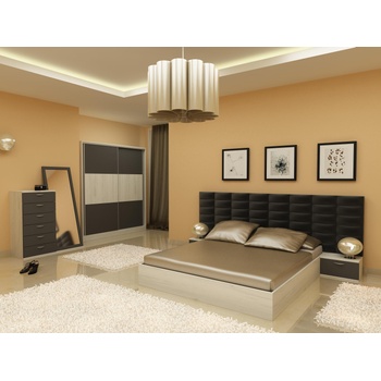 Image 1 of DST Спален комплект за матрак 164/190 Elena-dst, дъб амбер и антрацид