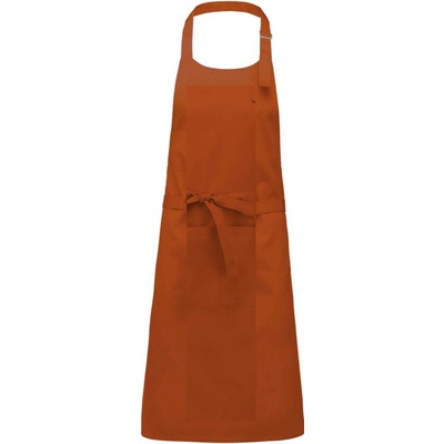 Kariban Zástěra přes hlavu bez kapes Pure spálená oranžová