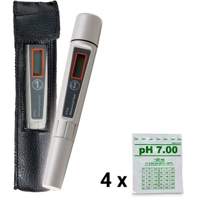 Water-i.d. Digitální tester pro měření pH + kalibrační roztok (4 ks)