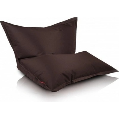 Ecopuf PILLOW M polyester NC15 Tmavo hnedá