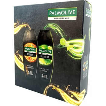 Palmolive Men Intense Spice Up 4v1 sprchový gél 500 ml + Men Intense Charge Up 4v1 sprchový gél 500 ml, pre mužov
