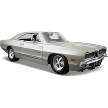 Maisto Dodge Charger R/T 1969 Stříbrný 1:25