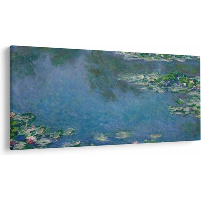 Obraz - Claude Monet, Water Lilies, reprodukcia, jednodielne 250x125 cm